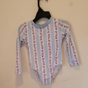 Floral Striped Long Sleeve Bodysuit